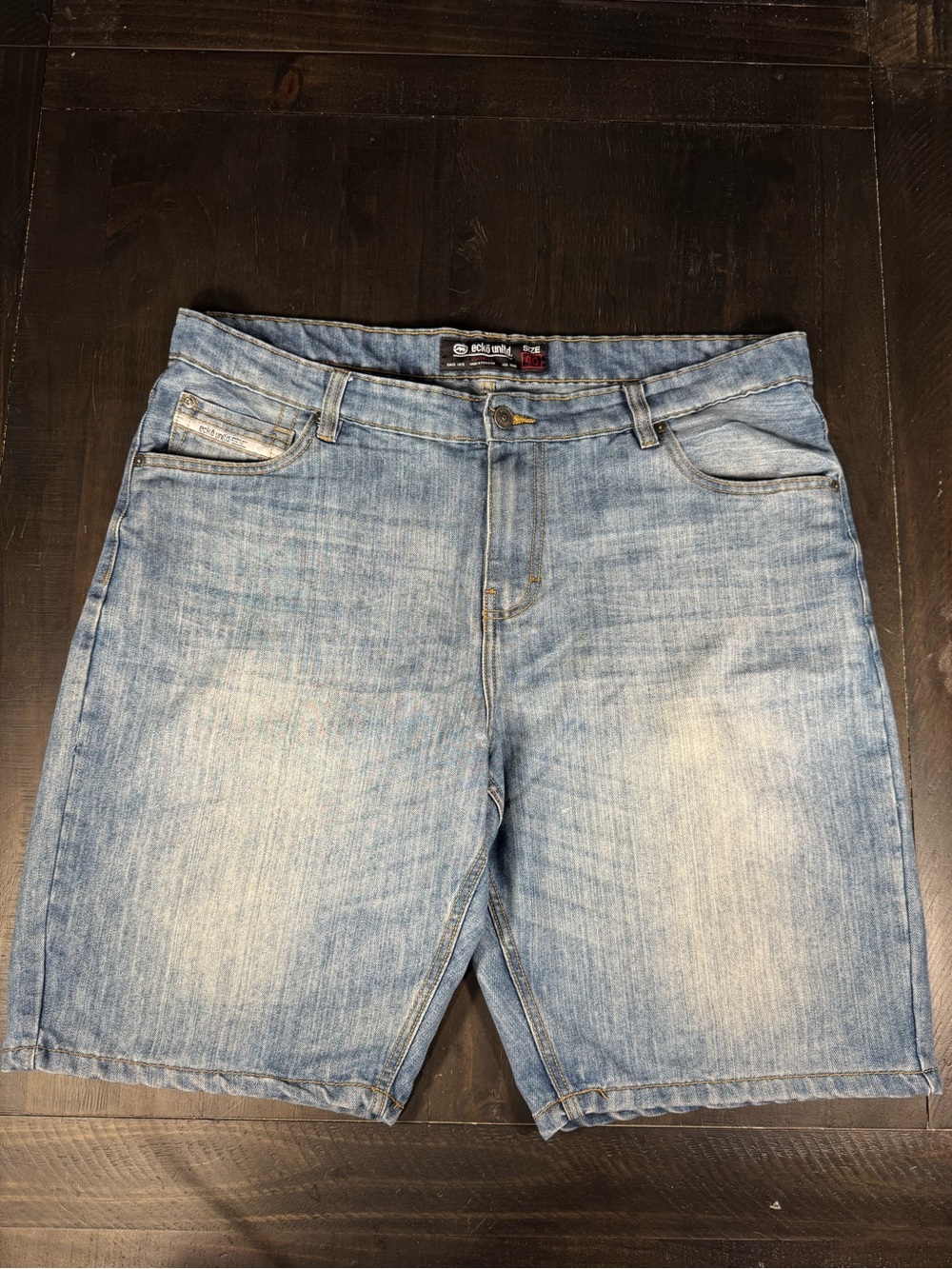 Ecko Unlimited Men's Light Blue Denim Shorts Size 40